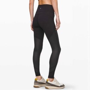 Lululemon Special Edition Shine Black Wunder Under High-Rise Tights Size 6